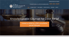 Desktop Screenshot of birminghambankruptcylawyer.net